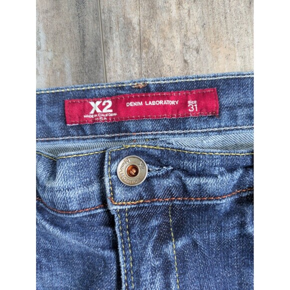 Express X2 Denim Laboratory Jeans Women's Size 31 Y2K 32" Inseam Flare - Picture 2 of 5
